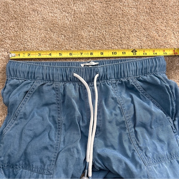 Women’s Wide Leg Cargo Pants 100% Lyocell Jogger Adjustable Toggle Size S - Picture 4 of 6